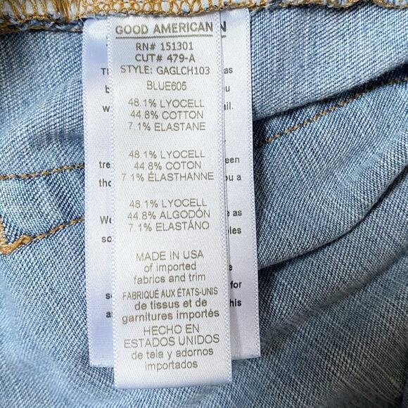 Good American Good Legs Skinny Jeans size 4/27 Light Blue shade 805 -‎ Excellent - Picture 8 of 15
